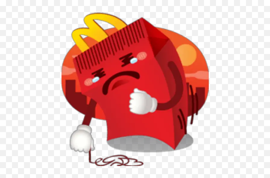 Mcdonaldu0027s Stickers For Whatsapp - Fictional Character Emoji,Mcdonalds Emojis