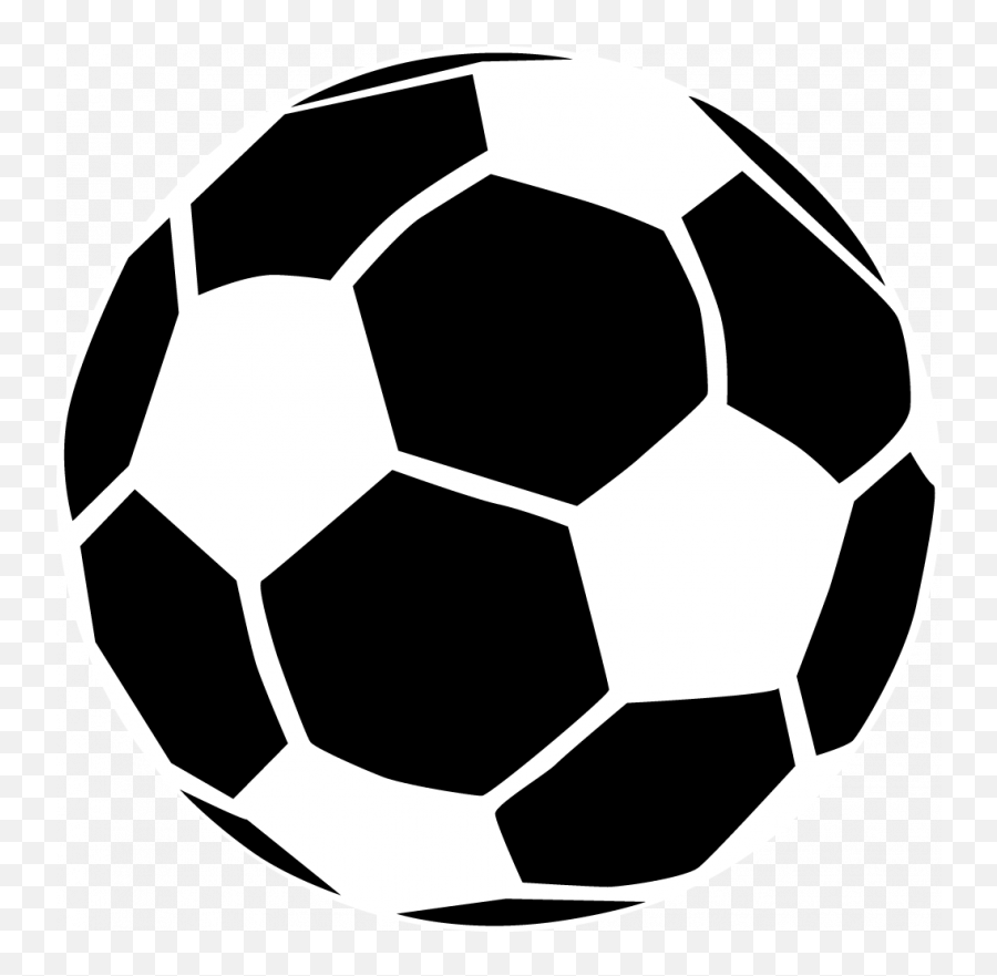 Free Soccer Ball Clip Art Black And - Football Ball Silhouette Png Emoji,Skype Soccer Emoticon