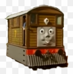 Thomas Sticker - Toby The Train Meme Emoji,Thomas The Tank Engine Emoji