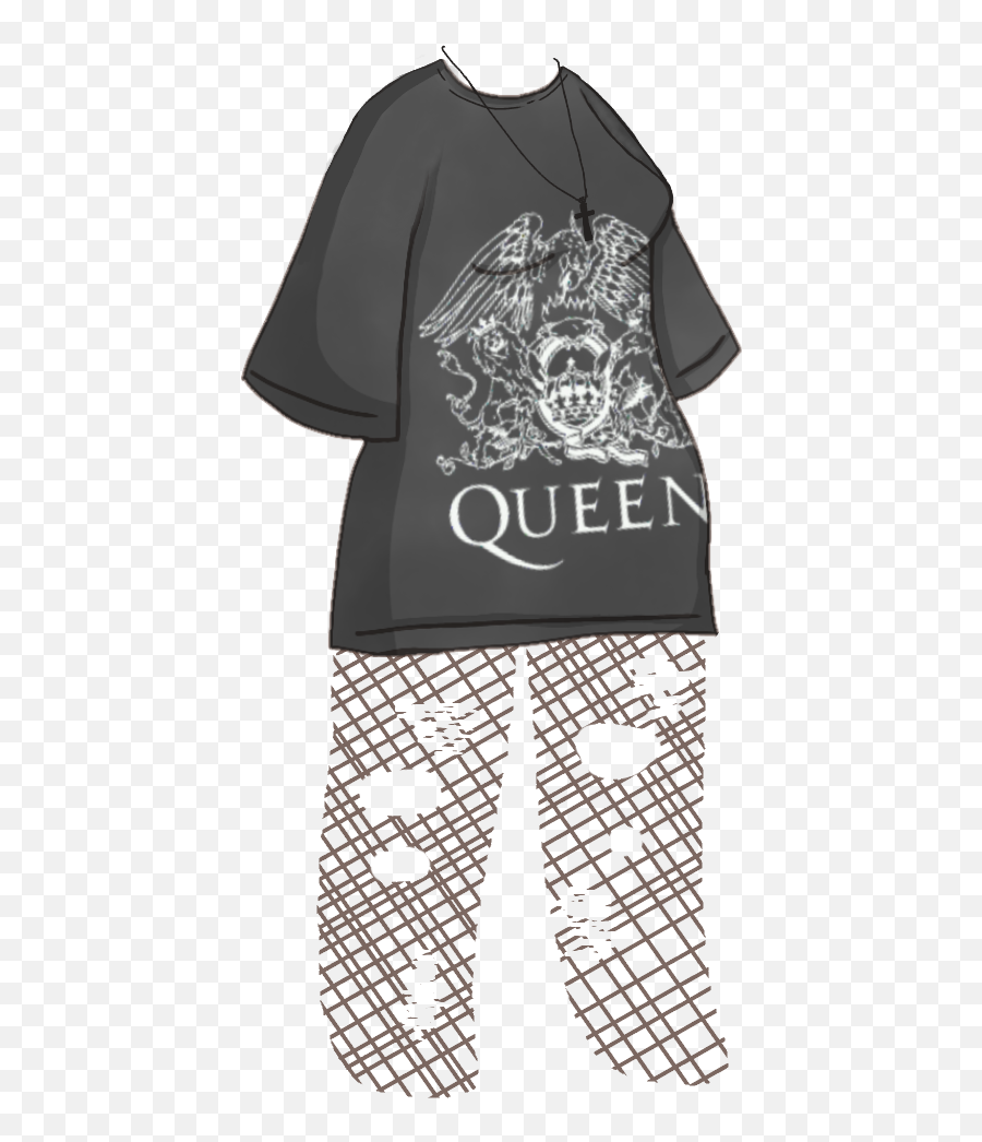 Gachaclothes Bandtee Queen Sticker - Oversized Gacha Outfits Emoji,Queen Emoji Shirt