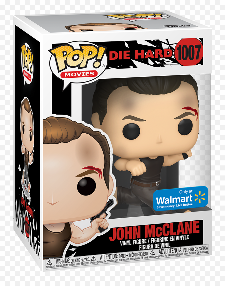 Funko Pop Movies Die Hard - John Mcclane Dark Tank Funko Pop John Mcclane Emoji,Vinyl Toy + Change Emotions