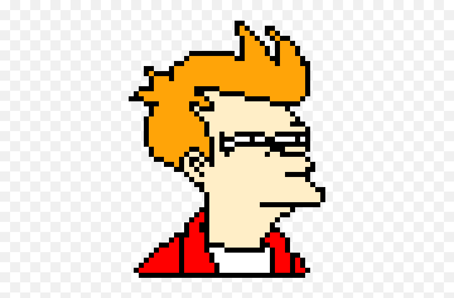 Pixel Art Gallery - Philip Fry Pixel Art Emoji,Philip Fry Emoticon