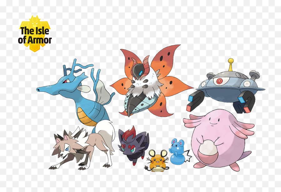 List Of New Pokemon In The Isle Of Armor And The Crown - Isle Of Armor New Pokemon Emoji,S Said And Shield Starter Emotions