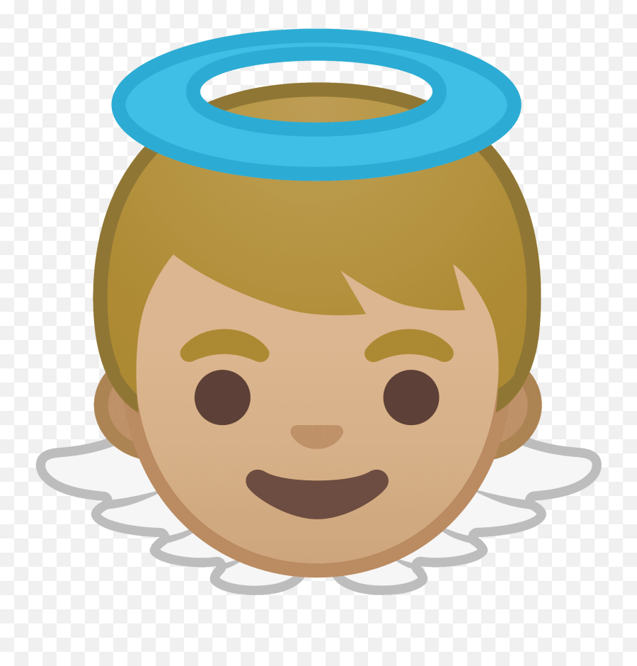 Baby Angel Medium Light Skin Tone Icon - Angel Boy Emoji Transparent,Black Angel Emoji