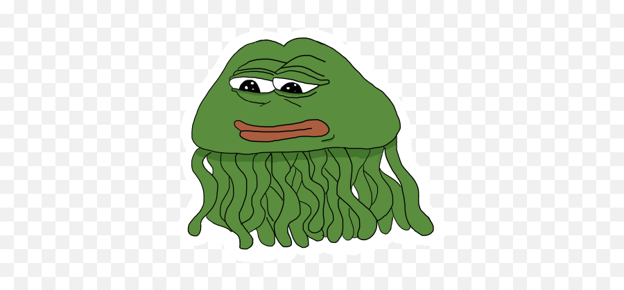 Cthulhu Is Pepe Confirmed Dankmemesarchive - Jellyfish Pepe Emoji,Pepe Emoji
