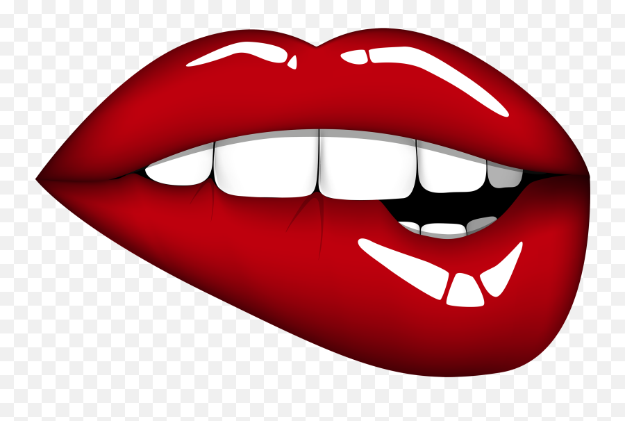 Clipart Mouth Lip Reading Clipart - Boca Png Emoji,Lip Biting Emoji Meaning