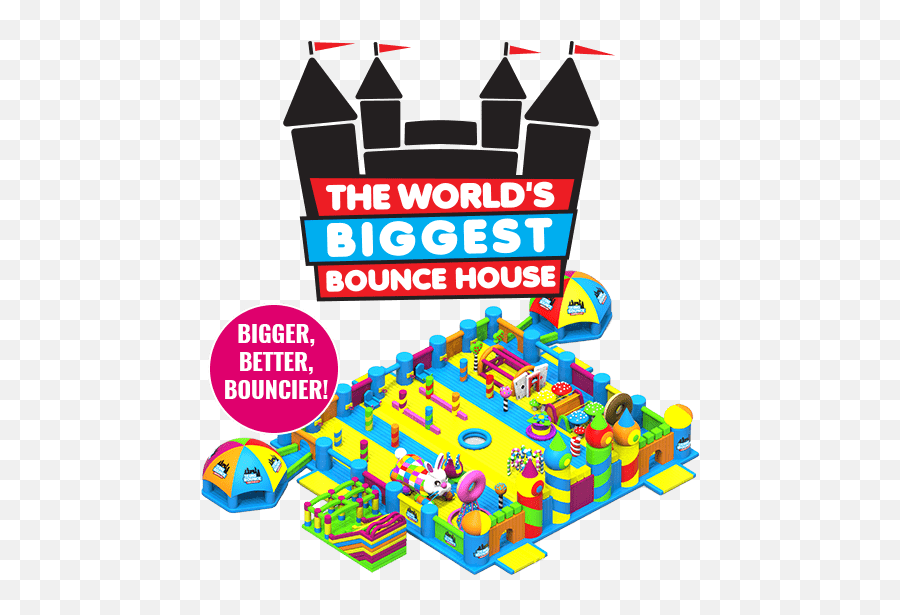 The Big Bounce America - The Worldu0027s Biggest Bounce House Bouncy Castle Logo Emoji,Bouncy Emoticon