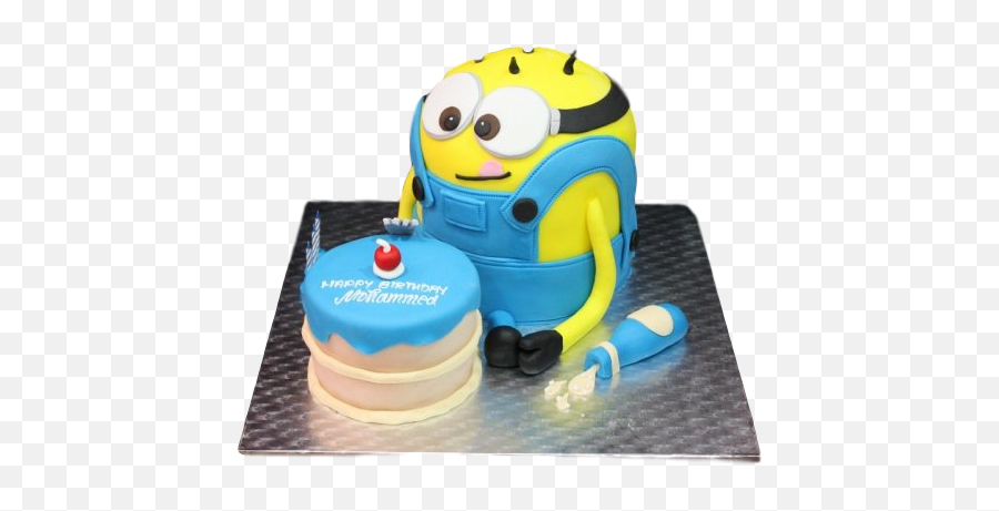 Minion Cake 4 - Cake Decorating Supply Emoji,Raspberry Emoticon
