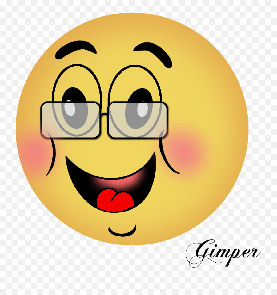 Gimp Chat Just Without Words - Happy Emoji,Emoticon With Ear Muffs