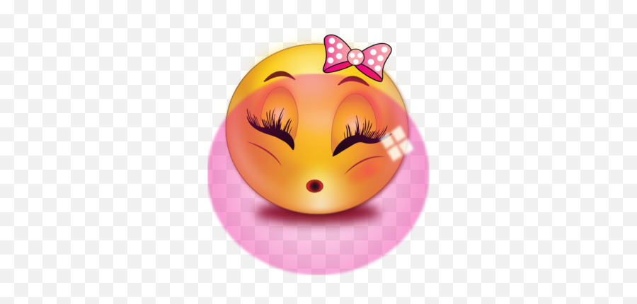 Girl Blowing Gum Emoji - Emojis Clipart Png,Girl Emoticons Birthday