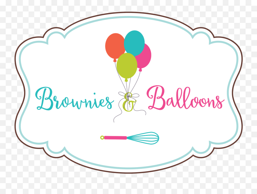 Brownies Balloons Custom Cookies - Balloon Emoji,Frosting Royal Icing Cookies Emoji