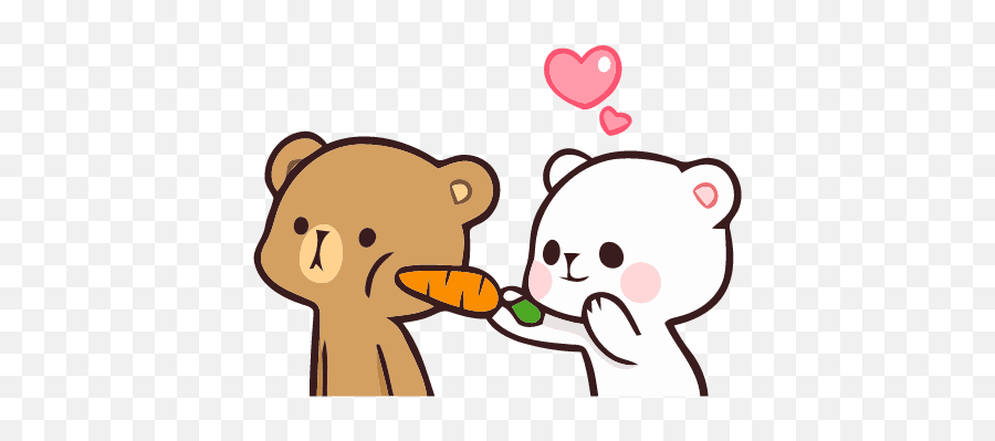 Milk And Mocha Bears Gif - Milk And Mocha Stickers Gif Emoji,Linestore Hello Kitty Emoticon