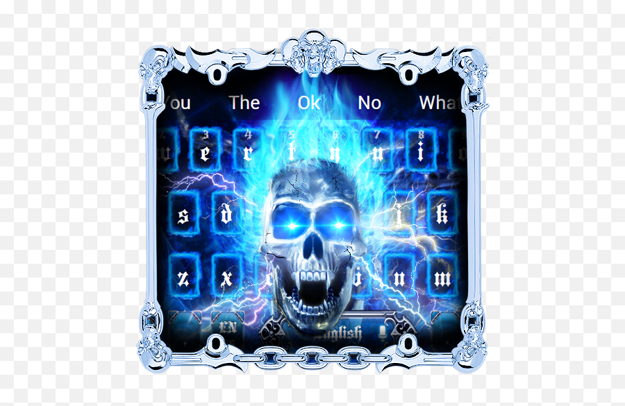 About 3d Fire Death Skull Keyboard Theme Google Play - Scary Emoji,Keyboard Emoticons Skull