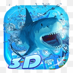 Seaworld Shark 3d Live Keyboard - Google Play Great White Shark Emoji,Shark Emoji Android