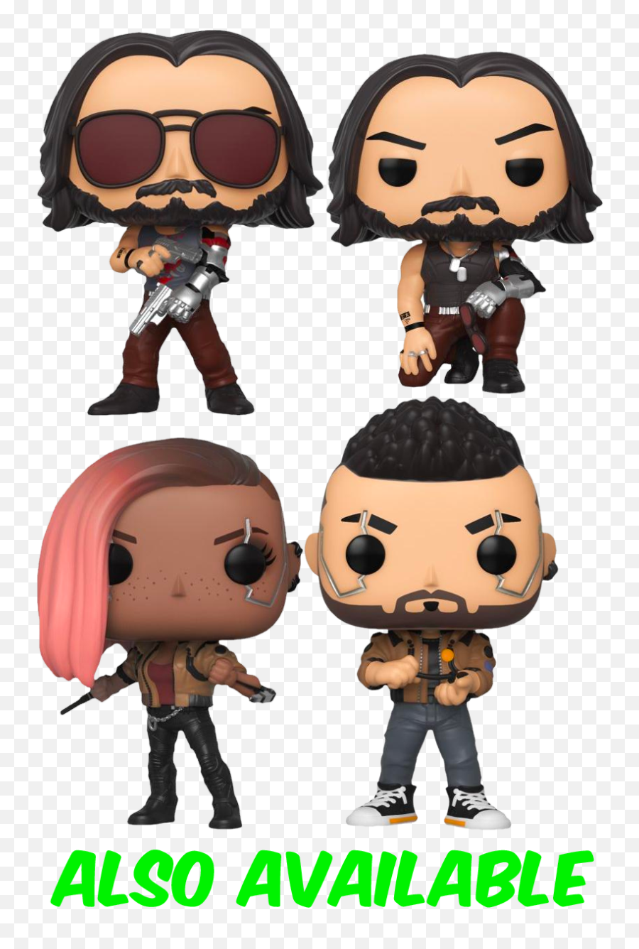 Movie Video Game Action Figures - Funko Pop Cyberpunk 2077 V Male Emoji,Alex 2077 Emotions