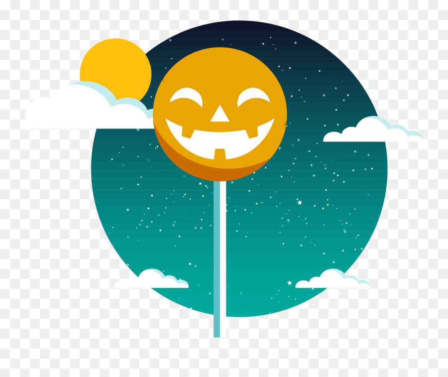 Halloween Monster Candy View Night Graphic By Fadhiesstudio Emoji,Bat Symbol Emoticon