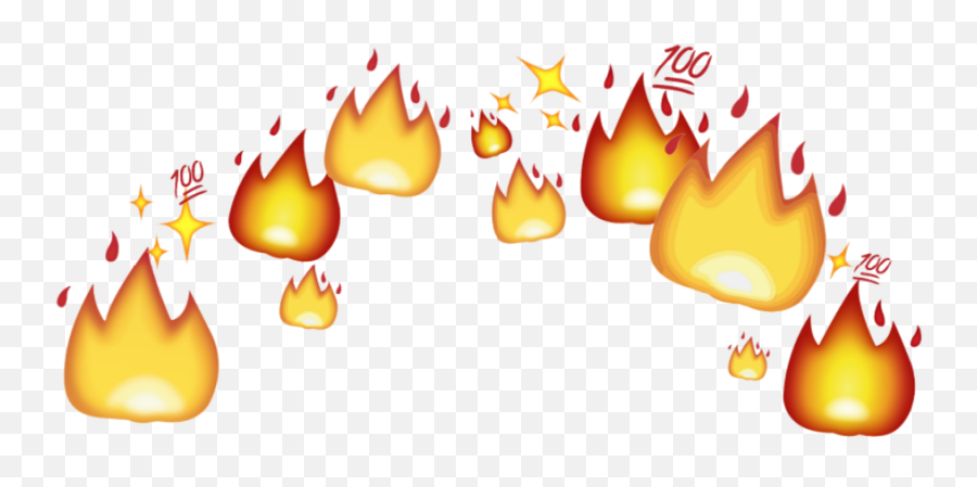 Hotemojifirecrown Sticker By Josephine Emoji,Hot Emoji 2018