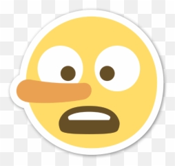 Die Cut Lying Face Sticker U2013 Stickerapp Shop Emoji,Emoticon Die