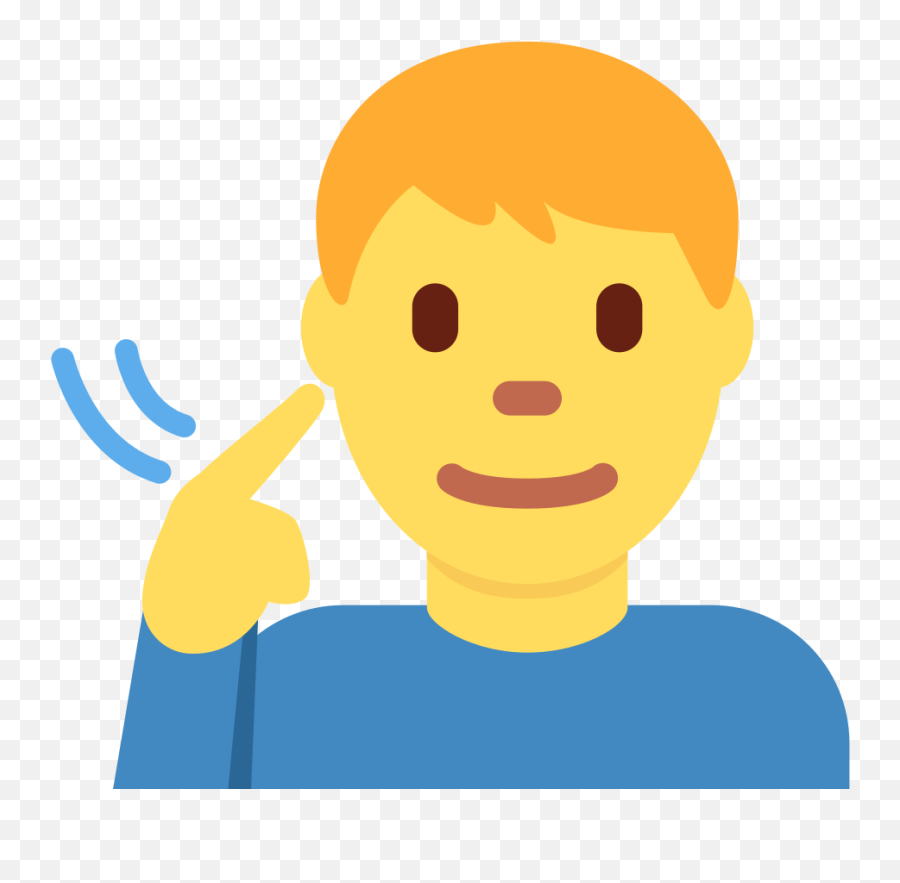 U200d Deaf Man Emoji - What Emoji,Man Emoji