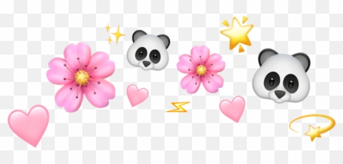 Emojis Flowers Hearts Pandas 297220618227211 By Pastelsunmi Emoji,Panda Emoji