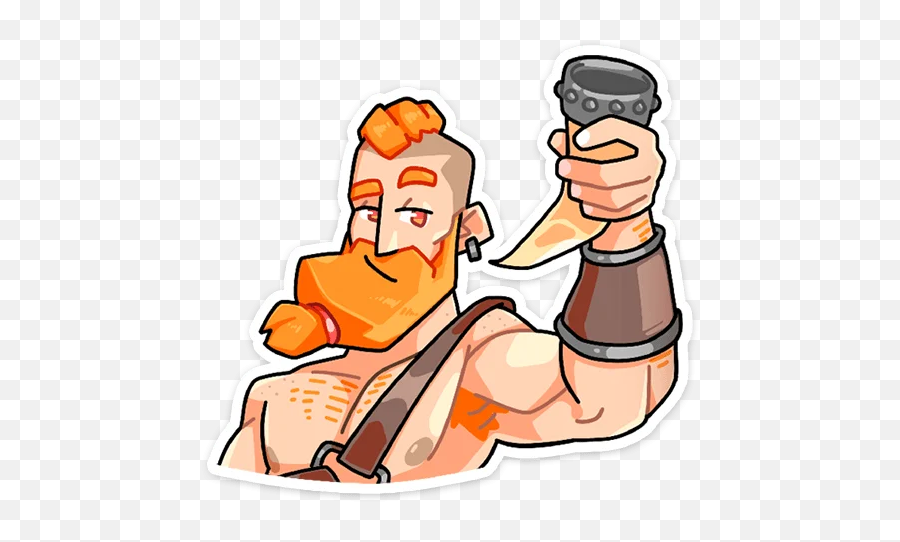 Telegram Sticker From Pack Emoji,Barbarian Emoji