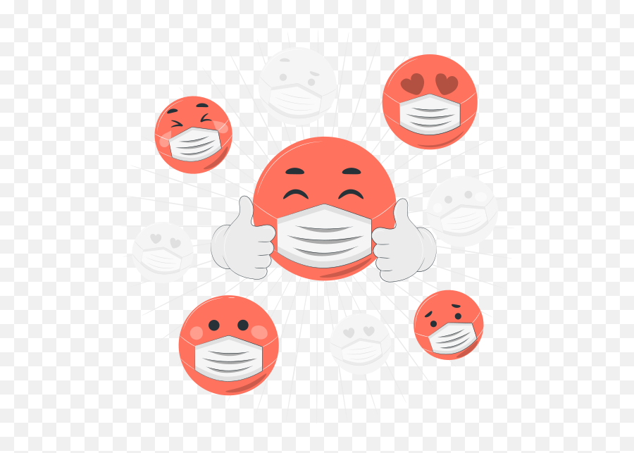 Face Mask Emoji Customizable Semi Flat Illustrations Pana,Greencheck Emoji