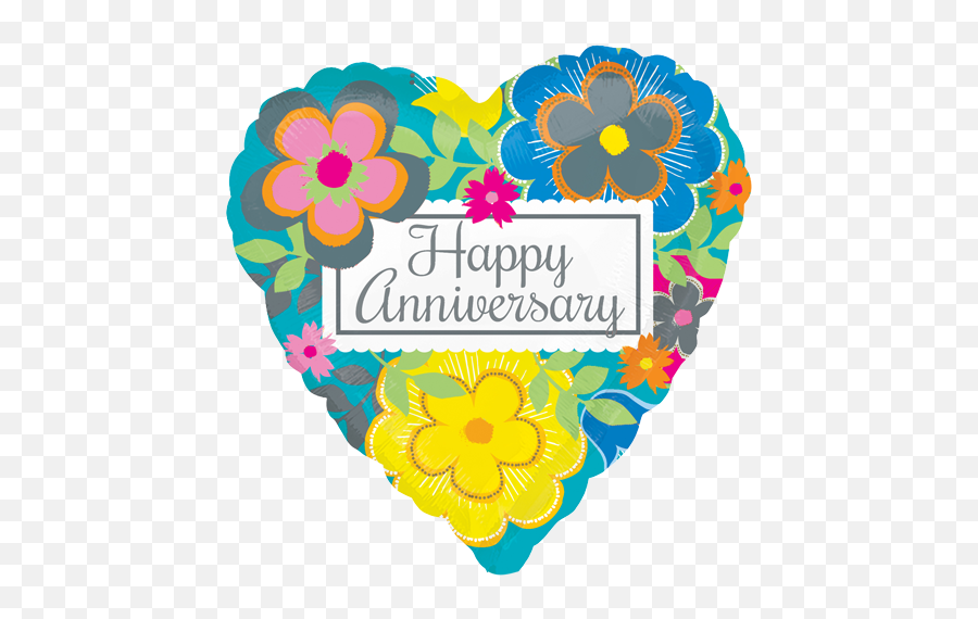 Happy Anniversary Heart Shaped Flowers - Happy Anniversary Heart Shaped Balloons Emoji,Happy Anniversary Emoji
