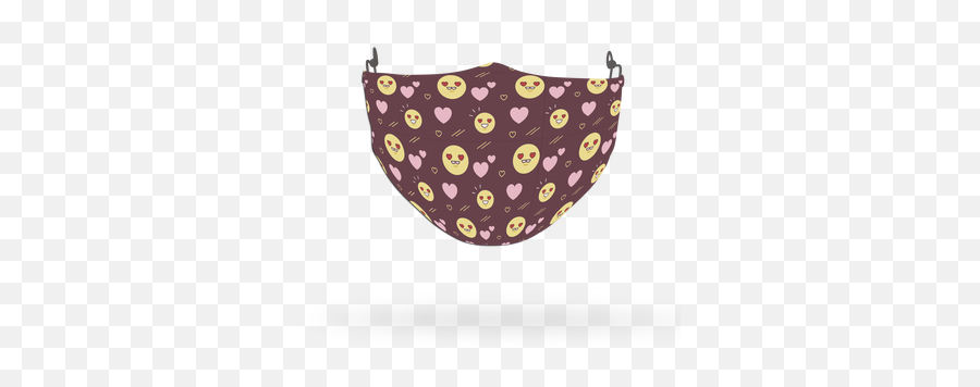 Emoji Pattern Face Covering Print 1 - For Teen,Emoji Coin Purse