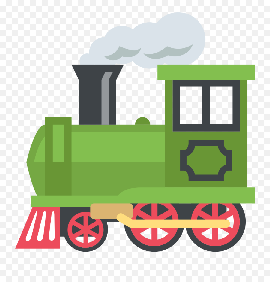 Steam Locomotive - Train Engine Car Clip Art Emoji,Steam Emoji Art