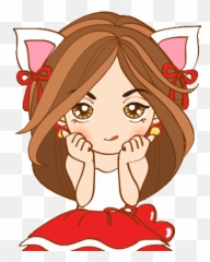 Dee Dee Girl 4 Pop - Up Stickers Cute Love Cartoons Cute For Women Emoji,Girls Emoji Nightgown