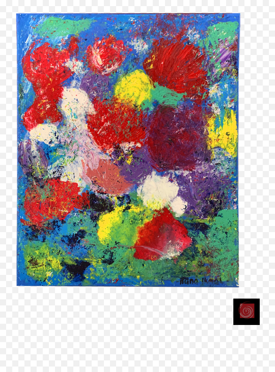 Abstract Painting - Messy Emoji,Abstract Emotion Painting