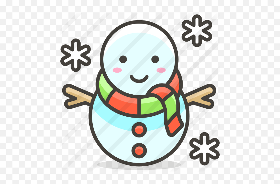 Snowman - Free Shapes Icons Happy Emoji,Snowflake And Snowman Emoji