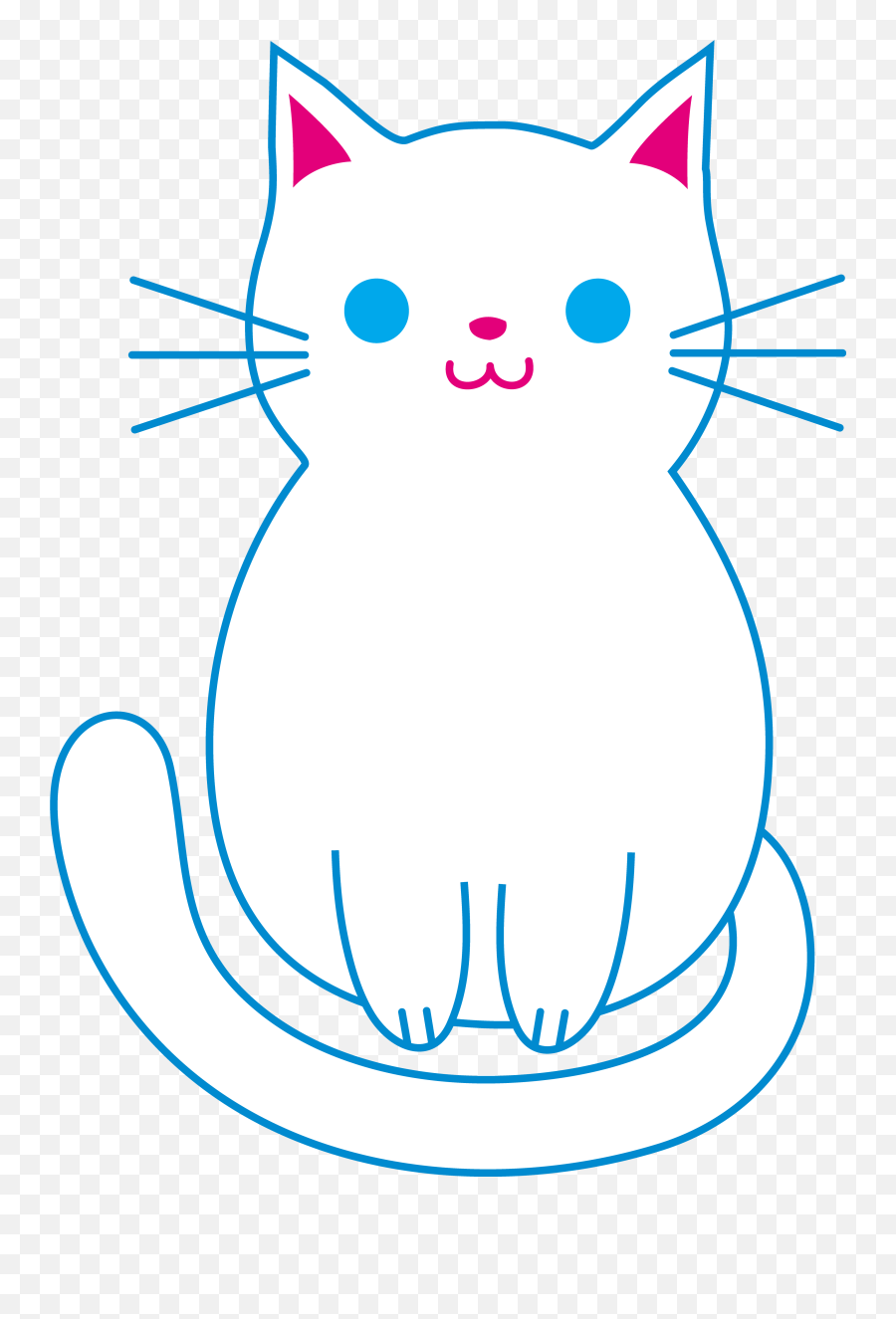 Free Cute Cat Cartoon Pictures Download Free Clip Art Free - Transparent Transparent Background Cat Clipart Emoji,Funny Cat Emoticon