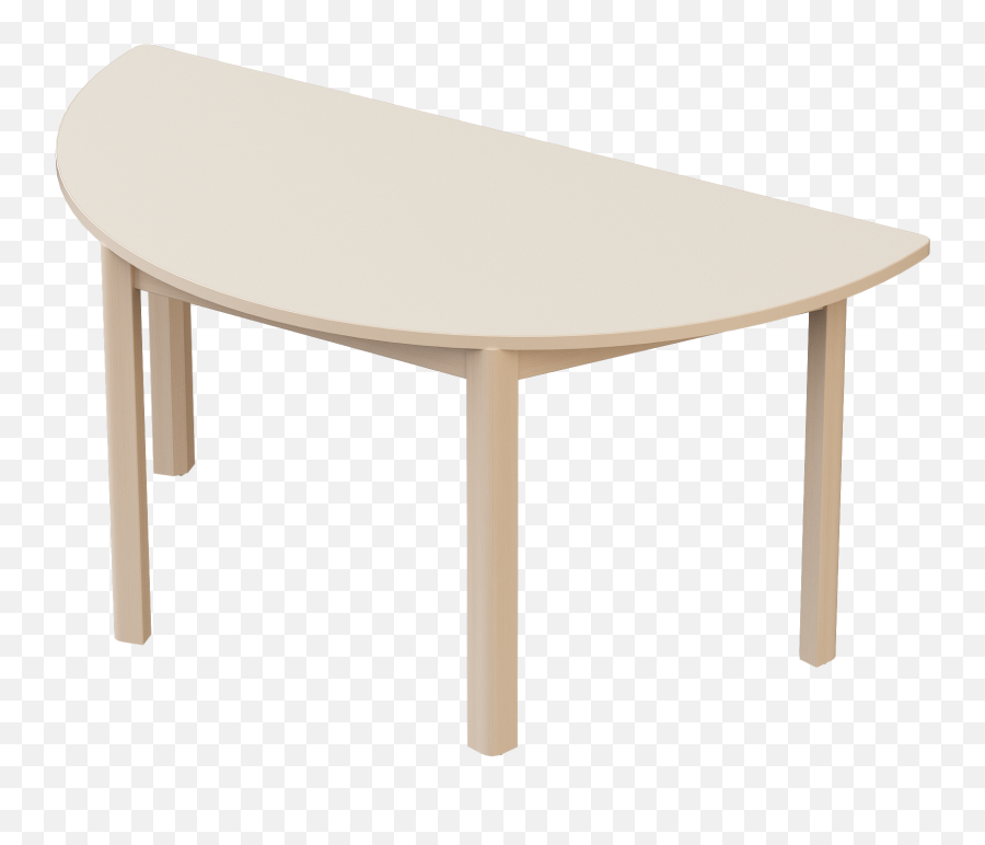 Natural Line Elegance Table Semi Circle 120 X 60cm - Solid Emoji,Emotions Table