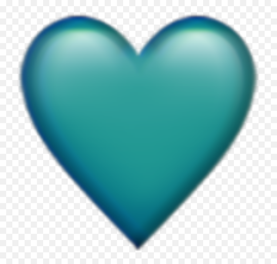 Iphone Heart Mint Blue Green Sticker - Girly Emoji,Mint Green Heart Emoji