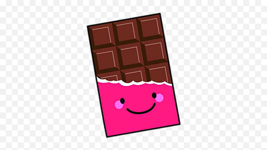 Chocolate Sweet Cute Face Sticker - Cute Chocolate Bar Animated Emoji,Chocolate Face Emoji