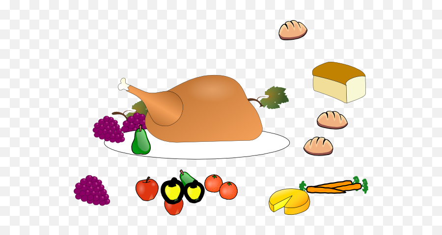 Free Thanksgiving Feast Clipart Download Free Clip Art - Transparent Thanksgiving Table Png Emoji,Thanksgiving Find The Emoji
