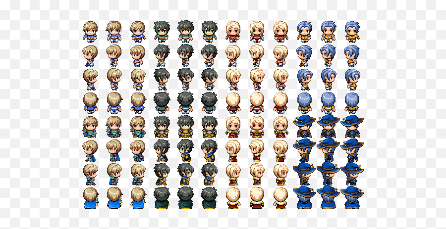 Tall Sprites - Rpg Maker Sprites Emoji,Rpg Vx Ace Emoticon Drop Heart