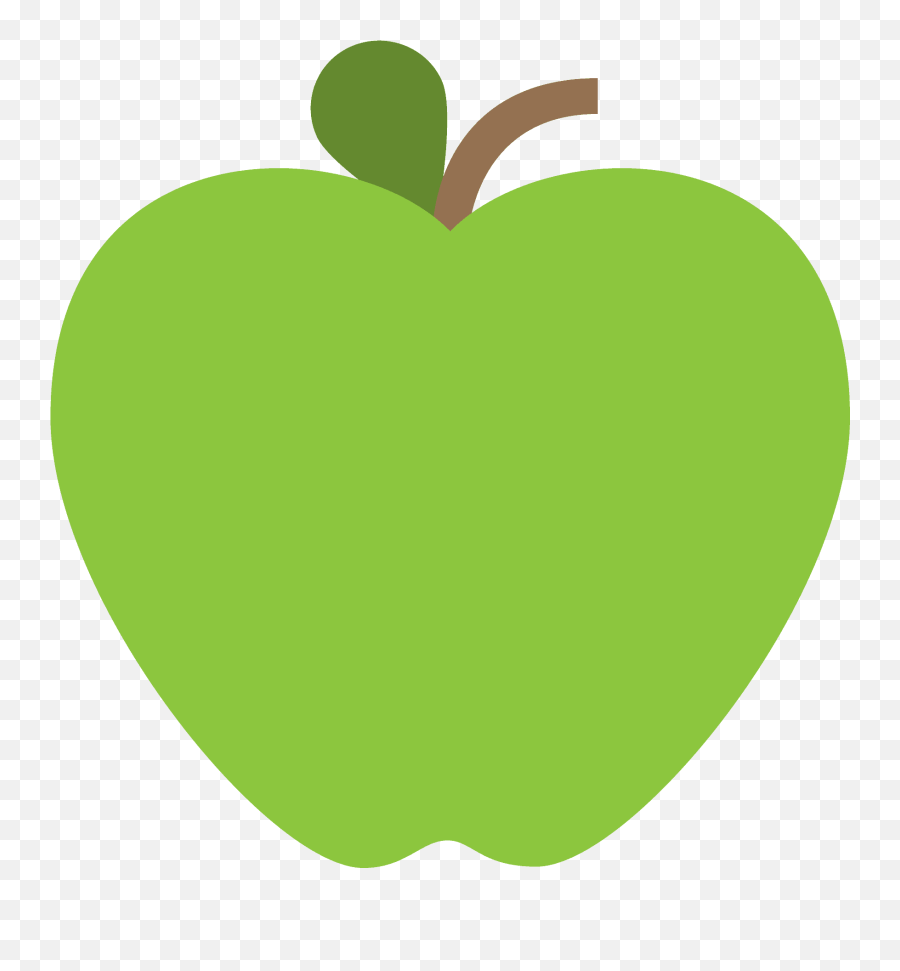 Apple Emoji Clipart - Manzana Verde Dibujo Png,Apple Emojis Birthday