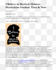 I Believe In Sherlock Holmes - Believe In Sherlock Holmes Text Emoji,Sherlock Holmes Emotion Meme