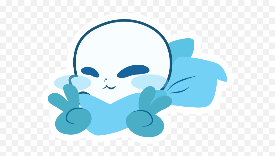 Undertale Blueberry Sans Sticker - Sticker Mania Sans Sticker Emoji,Undertale Emoticons Undyne