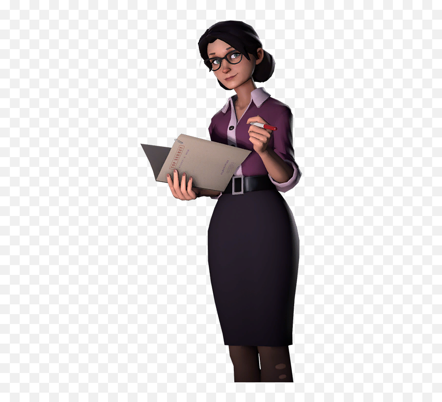 Miss Pauling - For Women Emoji,Scout Team Fortress 2 Emotion Head Cannon