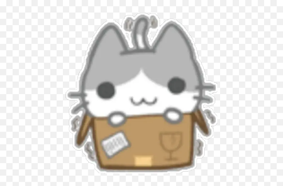 Sticker Maker - Gatitos Kawaii Happy Emoji,Kawaii Buff Cat Emoticon