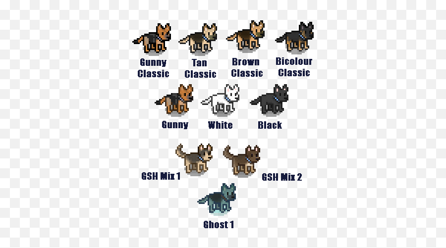 German Shepherd Bundle At Stardew Valley Nexus - Mods And Stardew Valley German Shepherd Emoji,Stardew Valley Animals Emotions