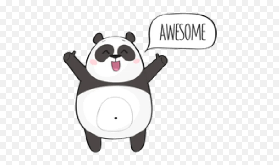 Panda 6 - Stickers For Whatsapp Cute Eating Panda Cartoon Emoji,Whatsapp Panda Emoticon