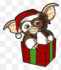 Gremlins Holiday Gizmo Enamel Pin - Gremlins Gizmo Christmas Emoji,Holiday Emoji Christmas Hanukkah