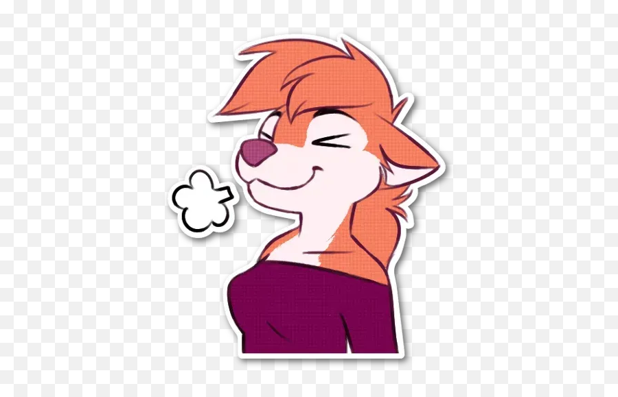 Puppy Sticker Pack - Stickers Cloud Fictional Character Emoji,Furry Telegram Stickers With Emoticons