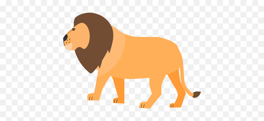 Lion Mane King Tail Flat - Transparent Png U0026 Svg Vector File Emoji,Lion Cartoon Picture With All Emotions