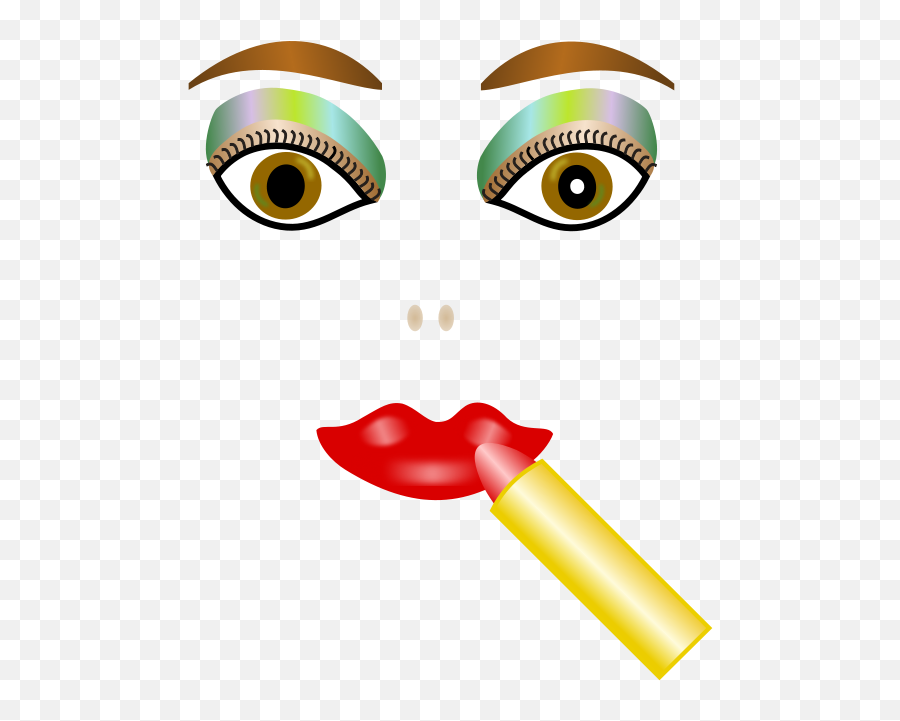 Free Clip Art Colorful Makeup By Artmaker Emoji,Colorful Doodle Face Emotion Art