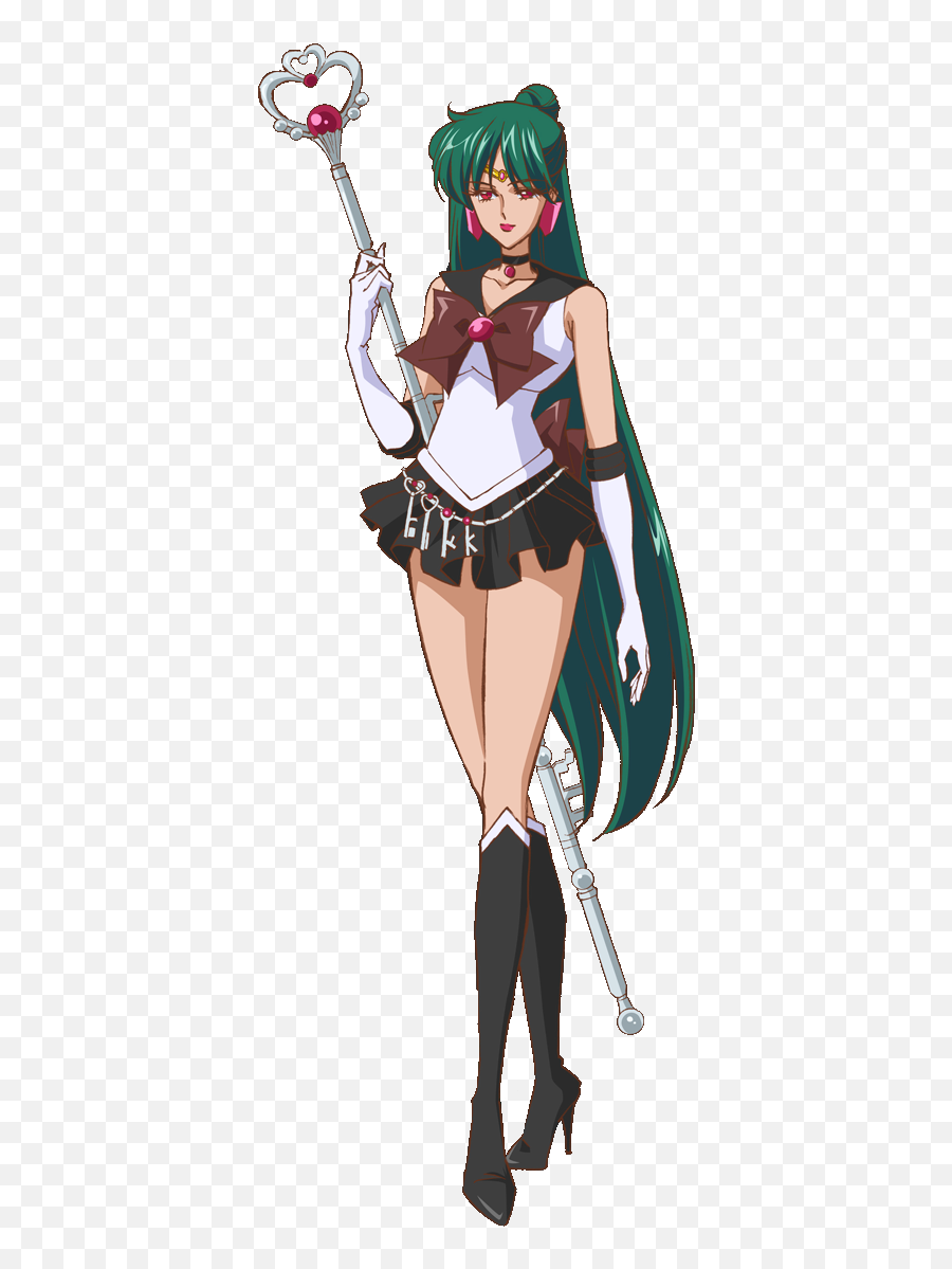 Download Hd Sailor Pluto Smc - Setsuna Sailor Moon Crystal Emoji,Pluto Planet Emoji